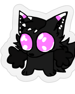 Stickers: Lot de 3 KAYZEN WOLF CHIBI